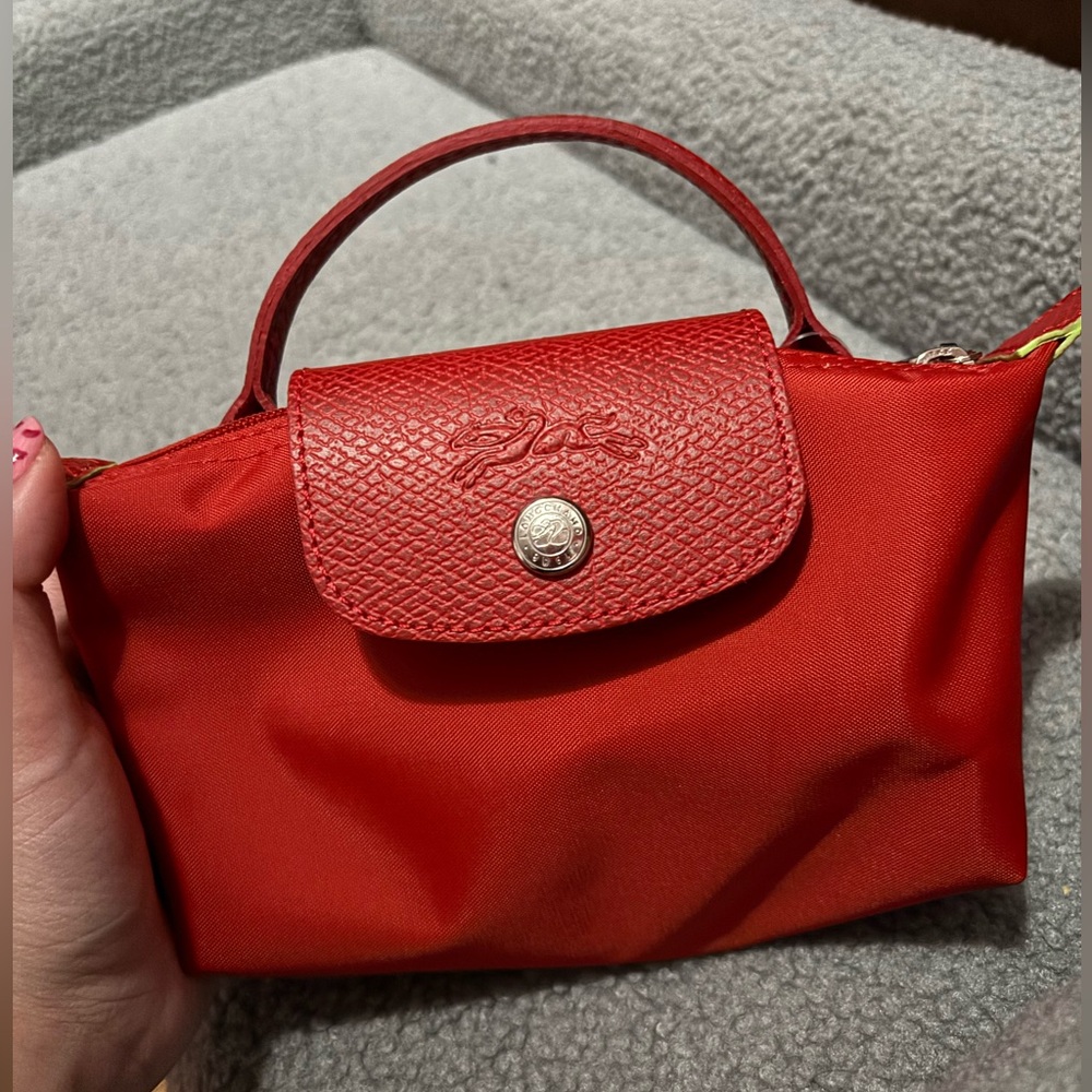 Longchamp le pilage cosmetic case - tomato